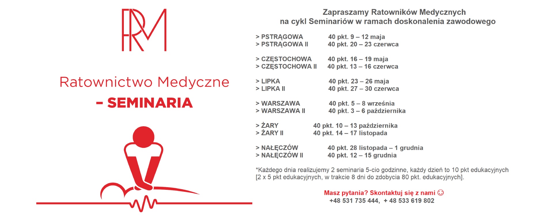 Spis szkoleń
